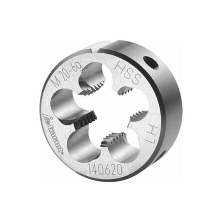 Garant M20X2.5 HSS Round Die, Left-Hand, Closed/Pre-Slit Form 140620 M20